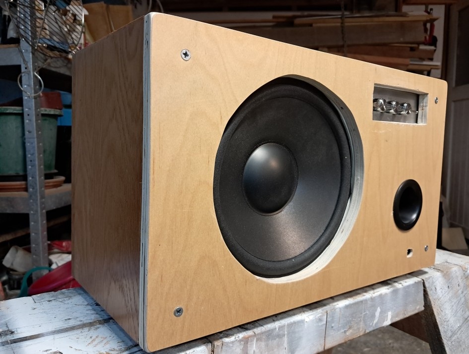 It’s all business back here with an 8 inch sub-woofer and port